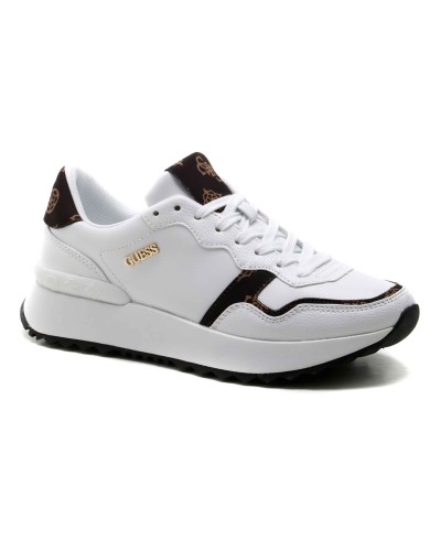 Scarpe donna sneaker Guess Vinsa 2 white/ brown DS24GU15 FLPVN2PEL12