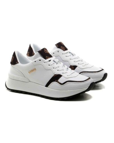 Scarpe donna sneaker Guess Vinsa 2 white/ brown DS24GU15 FLPVN2PEL12