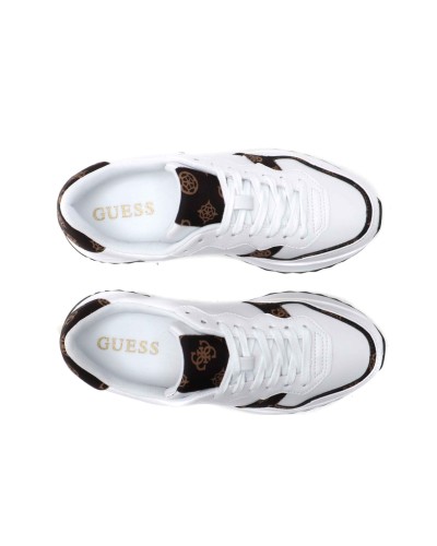Scarpe donna sneaker Guess Vinsa 2 white/ brown DS24GU15 FLPVN2PEL12