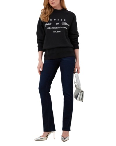 donna Guess 1981 straight jeans blu E24GU11 W3YA22D52J2