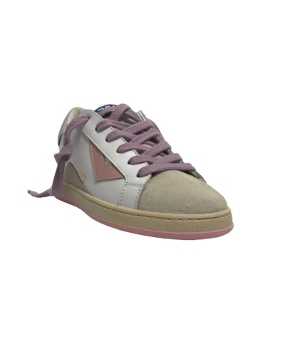 Scarpe 2B12 sneaker Mini Suprime-55 pelle bianco/ celeste ZS24QB01