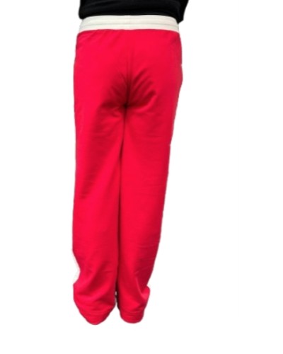 Pantalone Moschino  in felpa logo colore black white red E21MO10