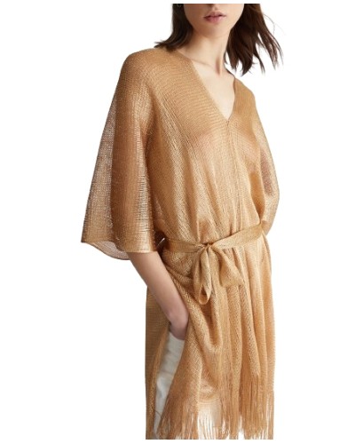 Cappa donna Liu Jo in rete con cintura gold ES24LJ70 2A4013 T0300