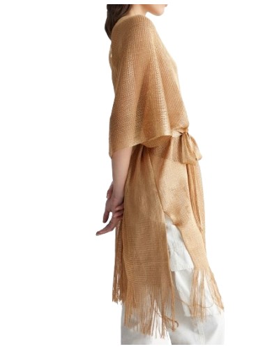 Cappa donna Liu Jo in rete con cintura gold ES24LJ70 2A4013 T0300