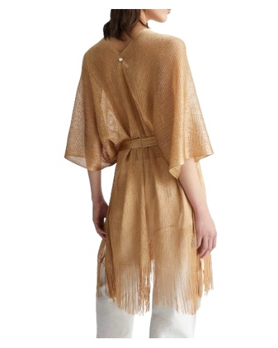 Cappa donna Liu Jo in rete con cintura gold ES24LJ70 2A4013 T0300