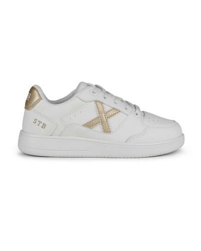 Scarpe Munich sneaker Legit Kid 02 bianco/ oro ZS24MU02 8022002