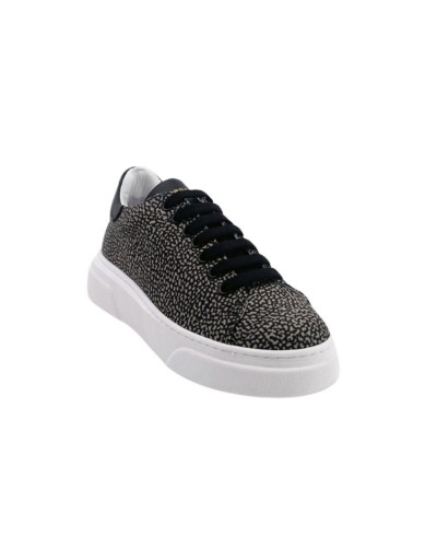 Scarpe donna Borbonese sneaker in pelle/ tessuto OP natural/ black DS24BO02 6DZ940AD8