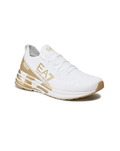 Sneaker running EA7 Emporio Armani training white/ gold unisex US24EA19 X8X095 XK240 R579