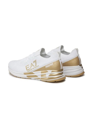Sneaker running EA7 Emporio Armani training white/ gold unisex US24EA19 X8X095 XK240 R579