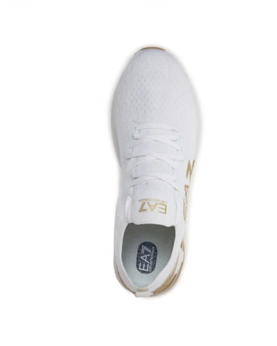 Sneaker running EA7 Emporio Armani training white/ gold unisex US24EA19 X8X095 XK240 R579