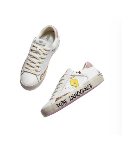 Sneaker donna Crime London Distressed in pelle white DS24CR05 88003AA6.10