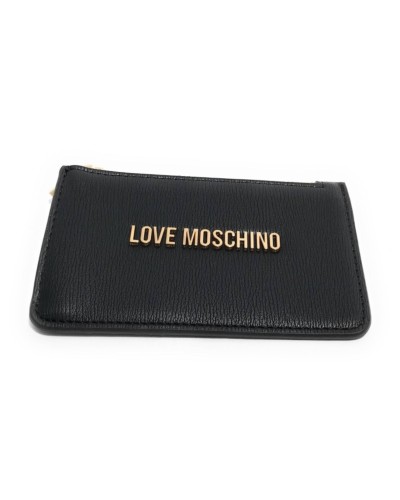 Portafoglio donna Love Moschino small ecopelle nero AS24MO23 JC5614PP0ILD0000