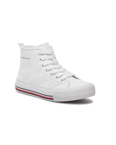 Scarpe Tommy Hilfiger sneaker High Top Lace-Up white DS24TH02 T3A9-33188-1687100