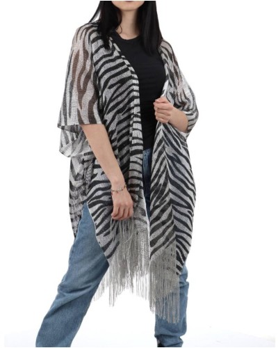 Gilet donna Liu Jo in rete a fantasia zebrata donna ES24LJ74 2A4015T0300 S19D1