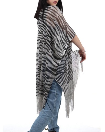 Gilet donna Liu Jo in rete a fantasia zebrata donna ES24LJ74 2A4015T0300 S19D1