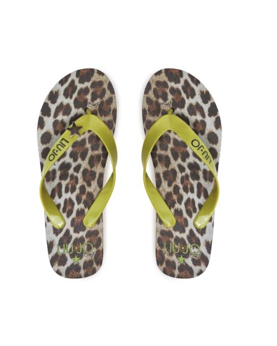 Infradito Liu-Jo Ciabattina Alta Beach animalier maculato DS24LJ38 VA4185 E0396 N9163