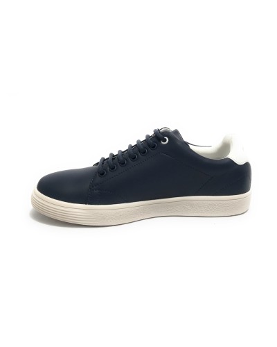 Scarpe U.S. Polo sneaker Hummer001 in pelle dark blue/ white uomo US24UP09