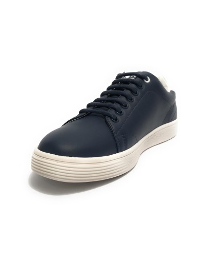 Scarpe U.S. Polo sneaker Hummer001 in pelle dark blue/ white uomo US24UP09