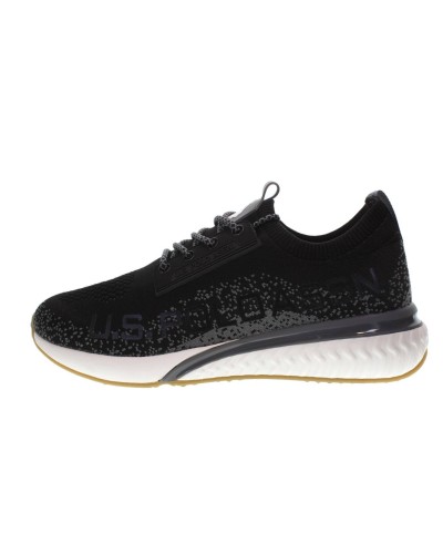 Scarpe U.S. Polo sneaker running FELIX001 in tessuto mesh black uomo US24UP12