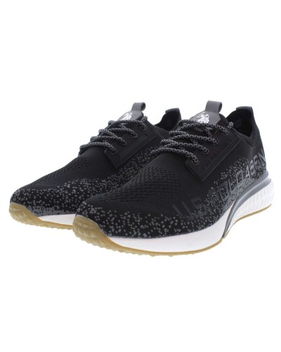 Scarpe U.S. Polo sneaker running FELIX001 in tessuto mesh black uomo US24UP12