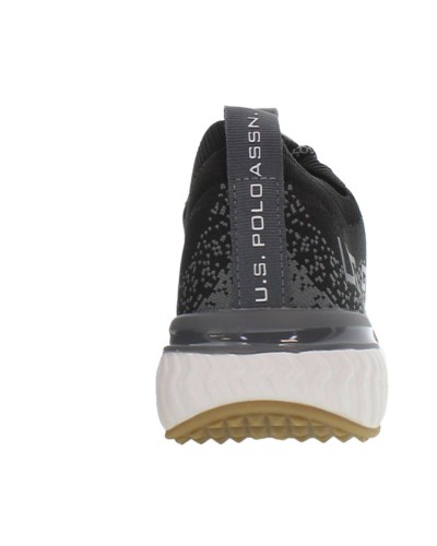 Scarpe U.S. Polo sneaker running FELIX001 in tessuto mesh black uomo US24UP12