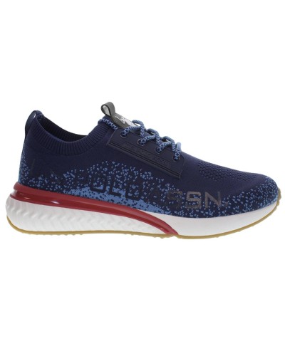 Scarpe U.S. Polo sneaker running FELIX001 in  tessuto mesh dark blue uomo US24UP11