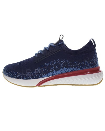 Scarpe U.S. Polo sneaker running FELIX001 in  tessuto mesh dark blue uomo US24UP11