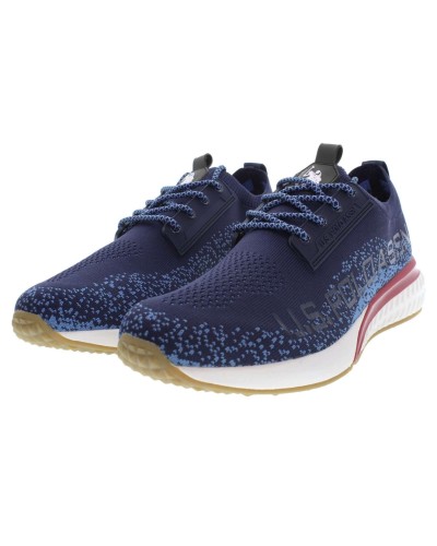 Scarpe U.S. Polo sneaker running FELIX001 in  tessuto mesh dark blue uomo US24UP11