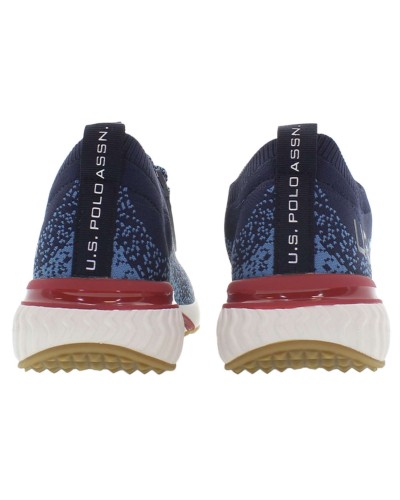 Scarpe U.S. Polo sneaker running FELIX001 in  tessuto mesh dark blue uomo US24UP11