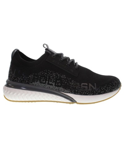 Scarpe U.S. Polo sneaker running FELIX001 in tessuto mesh black uomo US24UP12