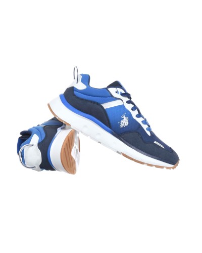 Scarpe U.S. Polo sneaker running SNIPER001 in ecopelle/ tessuto dark blue US24UP15