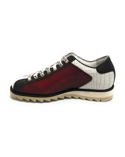 Scarpe uomo Harris sneaker pelle rosso/ nero/ bianco U17HA206 2817