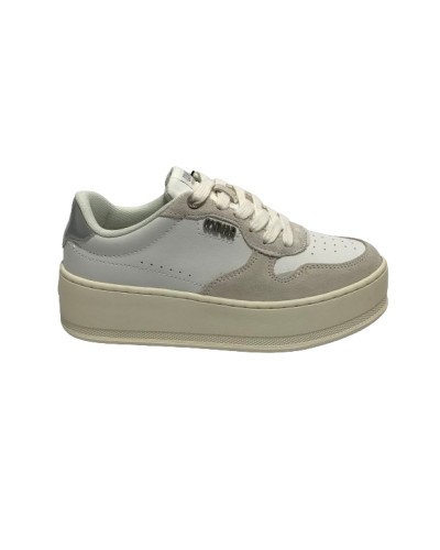 Scarpe donna Colmar sneaker pelle white/ off white / silver DS24CO06