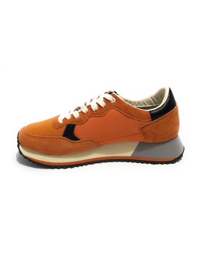 Scarpe U.S. Polo sneaker running Cleef 006M in pelle scamosciata/ tessuto orange US24UP23