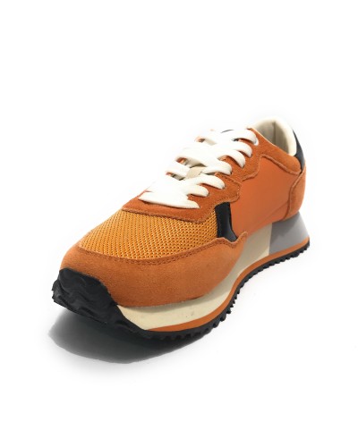 Scarpe U.S. Polo sneaker running Cleef 006M in pelle scamosciata/ tessuto orange US24UP23