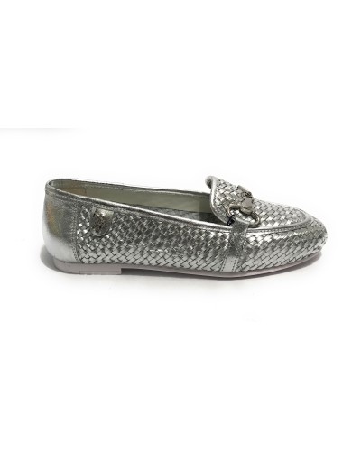 Scarpe US Polo mocassino Chery001 in pelle silver donna DS24UP10