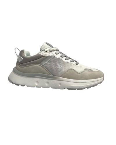 Scarpe U.S. Polo sneaker running SNIPER001 in ecopelle/ tessuto white / light grey US24UP32