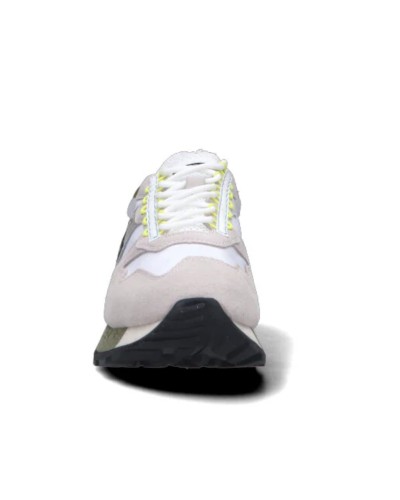 Scarpe Blauer sneaker Heron 02 in suede/ nylon white/ military US24BU06 S4HERON02/RIS