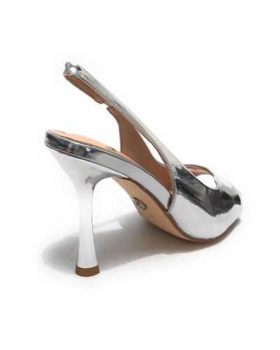 Scarpe donna sandalo Gold&gold ecopelle silver DS24GG33 GU231