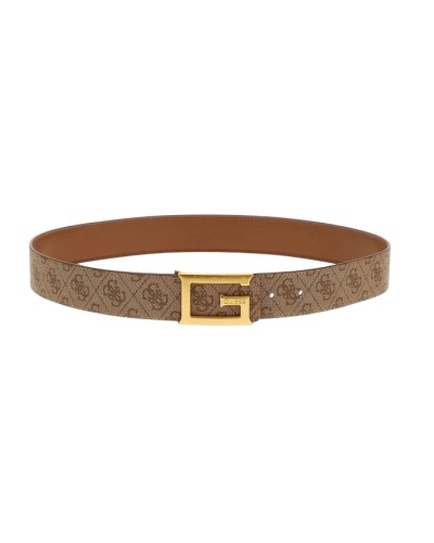 Cinta donna Guess Noreen 4g logo adjustable/ reversible belt latte logo C25GU05 BW9153P4338