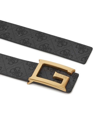 Cinta donna Guess Noreen 4g logo adjustable/ reversible belt coal logo C25GU04 BW9153P4338