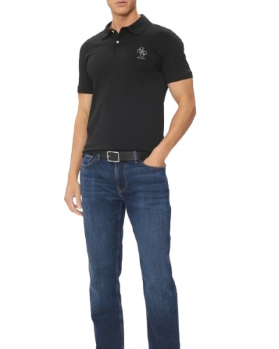 Polo uomo Guess Nolan short sleeve polo nero E25GU11 M4YP66J1314