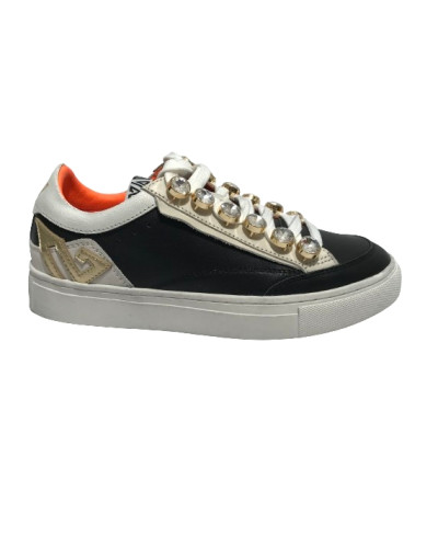 Scarpe donna sneaker Emanuélle Vee Olivia con strass black D25EV07 442P-700-33-P003CB\BLA