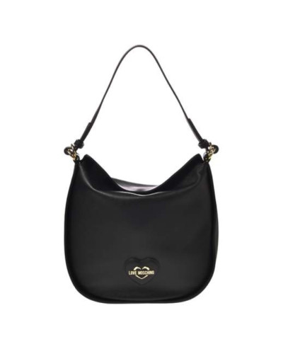 Borsa donna Love Moschino a spalla trapuntata saffiano nero B24MO99 JC4265