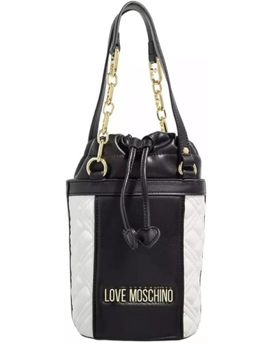 Borsa donna Love Moschino secchiello trapuntato bicolor B24MO83 JC4165