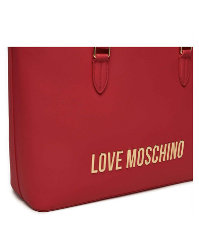 Borsa donna a spalla Love Moschino shopping ecopelle rosso B25MO51 JC4190PP1LKD05000