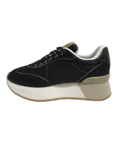 Scarpe donna Liu-Jo Dreamy 05 sneaker Nylon/Pony hair black/white D25LJ03 BF4041 TX428