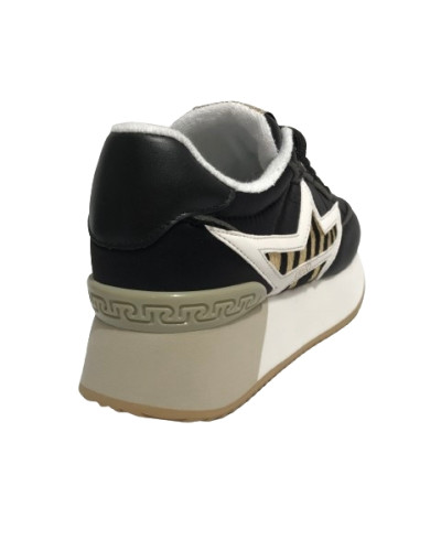 Scarpe donna Liu-Jo Dreamy 05 sneaker Nylon/Pony hair black/white D25LJ03 BF4041 TX428
