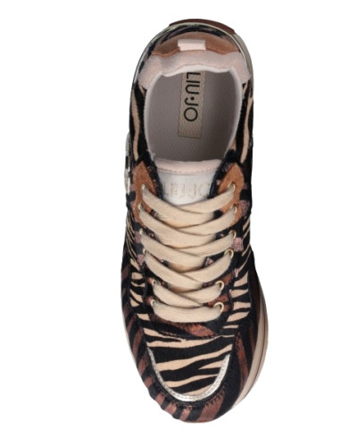 Scarpe donna Liu-Jo Maxi Wonder 01 sneaker laminated pony hair D25LJ08 BF4001PX517S3366