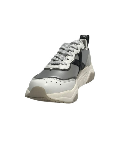 Scarpe donna Munich sneaker Wave 164 in pelle/ tessuto grigio D25MU01 8770164